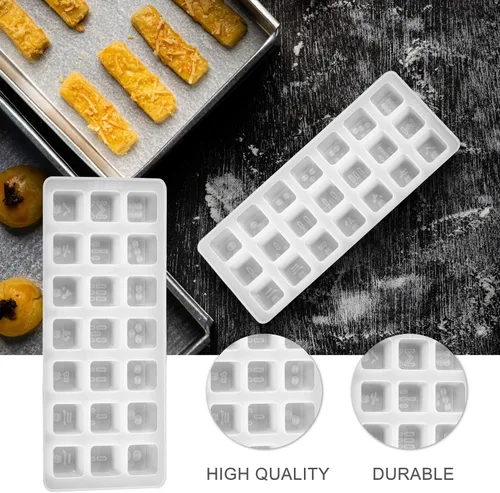 Vista 7 de EXCEART Mahjong and Dice - Juego de 2 moldes de fundición de resina epoxi para hacer joyas, colgantes, accesorios de manualidades, 11.02 x 5.70 x