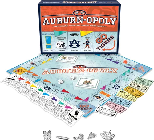 Vista 3 de Late for the Sky NCAA Auburn-Opoly Juego de mesa - Edición universitaria
