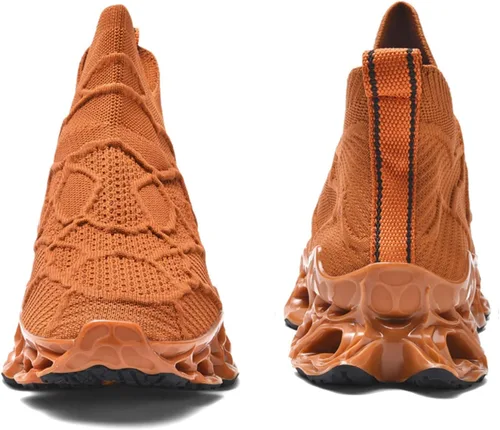 Vista 6 de Poramea Mocasines sin cordones para hombre y mujer, zapatos de tenis para caminar, sin cordones, tenis unisex de malla para correr, casual, atléticos