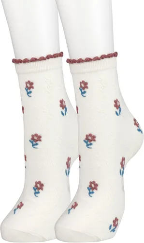 Vista 8 de AFADER Calcetines coloridos para mujer, diseño de flores, divertidos, casuales, talla 6-10
