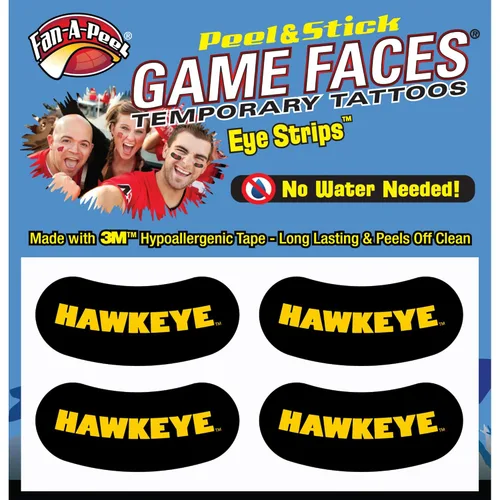 Vista 320 de Fan-A-Peel Tatuajes temporales sin agua del estado de Louisiana, hipoalergénicos, para despegar y pegar, tatuajes temporales impermeables