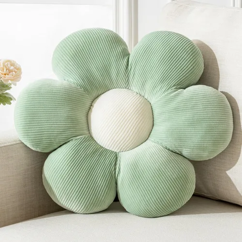Vista 22 de Almohada de flores, almohadas azules, lindas margaritas, cojín decorativo para el hogar, para cama, sofá, sofá