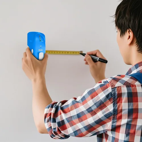 Vista 5 de Escáner de pared con buscador de pernos, sensor detector de madera y metales para pared de 3/4 de pulgada de grosor (Bule)