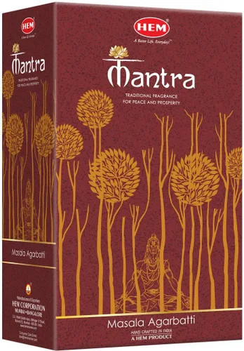 Vista 8 de HEM Varitas de incienso de sándalo – 120 unidades (paquete de 6 cajas) – Incienso clásico de aroma de sándalo para meditación, yoga y fragancia