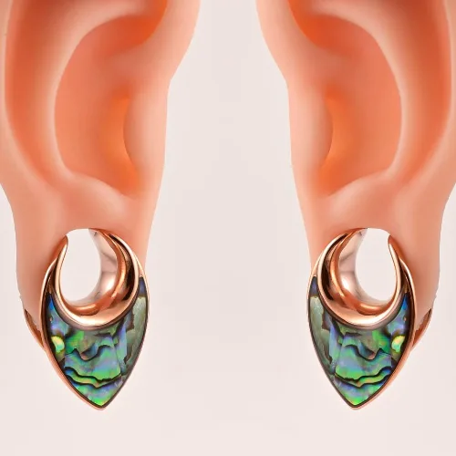 Vista 3 de Atomhole 2 unidades de tapones para los oídos, túneles, de acero inoxidable 316, hipoalergénicos, expansor, piercing corporal (0.00oz - 1 pulgada)