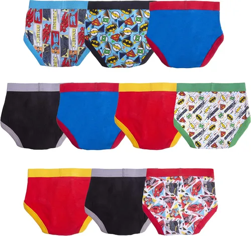 Vista 2 de DC Comics Liga de la Justicia multipersonajes. Ropa interior para niño, 3