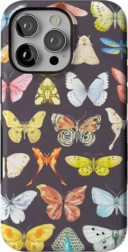 Vista 40 de Funda Casely para iPhone 15 Pro Max Todas las sonrisas Adhesivo de cara sonriente Compatible con MagSafe Diseño protector audaz