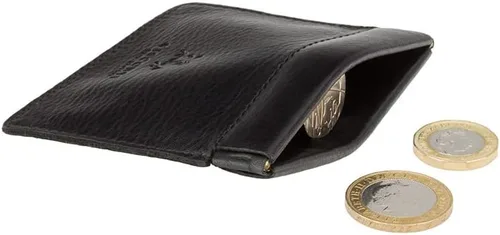 Vista 8 de Visconti CP7 - Monedero pequeño de cuero para hombre, monedero o llavero, Marrón, Monedero de cuero pequeño monedero monedero cambio monedero