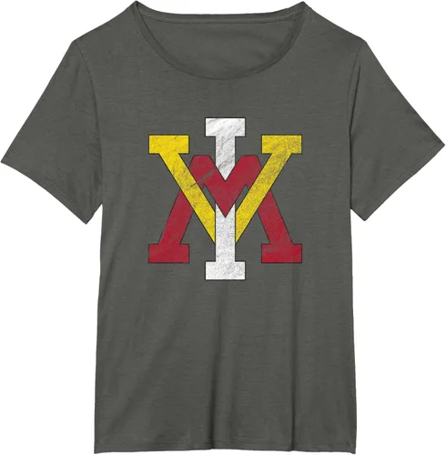 Vista 9 de Virginia Military Institute Camiseta VMI Keydets Distressed Primary, Negro