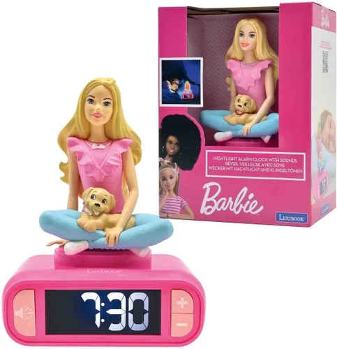 Vista 10 de LEXiBOOK, Vengadores de Marvel, Reloj despertador con luz nocturna de Los Vengadores, Sonidos y melodías, Pantalla LCD retroiluminada, Luminoso