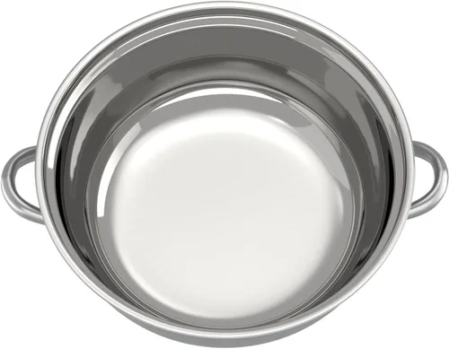 Vista 9 de Vaporizador de 3 niveles, olla de vapor de cocina de acero inoxidable de 11 pulgadas, olla de cocción de carne de verduras, vaporizador de arroz