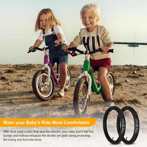 Vista 5 de 2 Pack Fat Tire Bike Inner Tubes, 20/24/26 x 4.0/3.0 Heavy Duty Tube