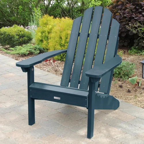Vista 2 de Silla Highwood AD-CLAS1-ACE clásica, estilo Westport Adirondack, azul, (Nantucket Blue)