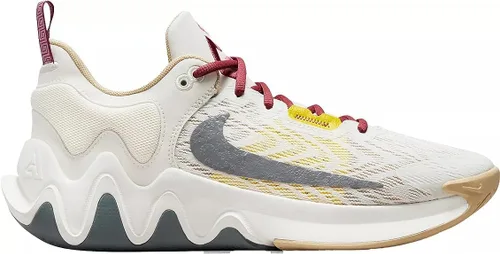 Vista 2 de Nike Baloncesto masculino de tres cuartos de altura, Gris, amarillo