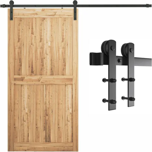 Vista 17 de SMARTSTANDARD Kit de herrajes para puerta corrediza de granero de 4 pies