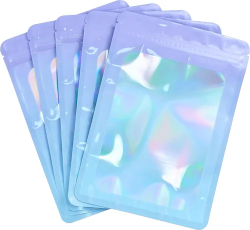 Vista 13 de Bolsa resellable de Mylar para bolígrafos, ideal para oficina, hogar, fiesta, almacenamiento de alimentos, galletas, muestras de joyería