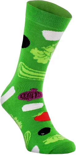 Vista 2 de Rainbow Socks - Calcetines de algodón para mujer y hombre, diseño saludable de ensalada griega
