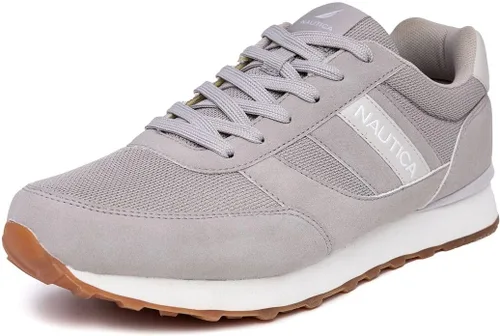 Vista 10 de Nautica Tenis con cordones para hombre: informales, elegantes y cómodos para caminar Marrón