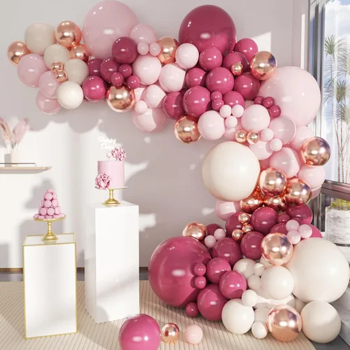 Vista 11 de MEBAY Kit de arco de globos de oro verde, blanco, 146 piezas de confeti dorado cromado metálico verde aguacate y globos de látex blanco