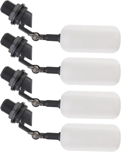 Vista 8 de Cxztxcl Válvula de flotador, llenador automático de sistema de agua de 1/2 pulgada, brazo ajustable para estanques, válvula de bola flotante