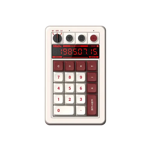 Vista 12 de 8BitDo Retro 18 Mechanical Numpad, Supports Calculator Mode, Bluetooth/2.4G/Wired Numpad for Windows and Android - C64 Edition