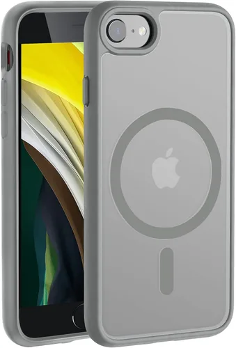 Vista 74 de Hualele - Funda magnética para iPhone 13 Pro, compatible con MagSafe, grado militar, a prueba de caídas, translúcida mate, parte trasera dura, borde