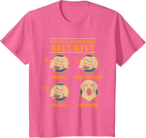 Vista 55 de Camisa Golden Retriever de seguridad Golden Retriever para perro divertido, Negro, S