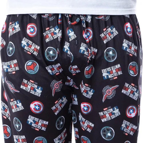 Vista 3 de Marvel - Pantalones de pijama con estampado de El Halcón y el Soldado de Invierno para hombre