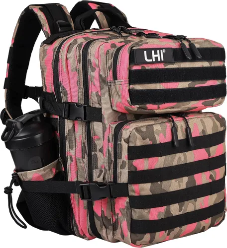 Vista 37 de LHI Mochila Militar Táctica para Hombres y Mujeres 25L/35L Mochila de Asalto del Ejército Bolsa Mochila Pequeña con Portabotellas
