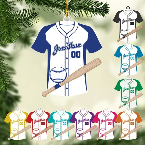 Vista 25 de Personalized Baseball Christmas Ornament Custom Player Gift Decor 25on335