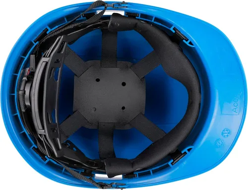 Vista 7 de Casco duro OSHA de color sólido sin ventilación estilo gorra con suspensión de 6 puntos