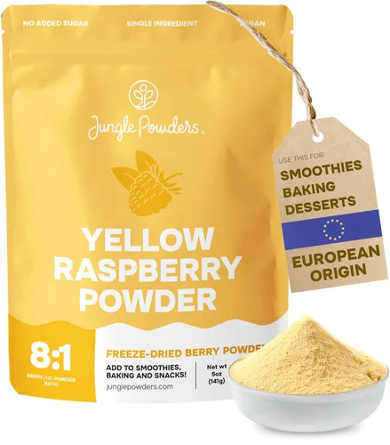 Vista 10 de Jungle Powders Polvo de Frambuesa Bolsa de 3.5 Onzas, Frambuesas Liofilizadas en Polvo de Grado Alimenticio Sin Endulzar, Sin Aditivos, Sin Rellenos