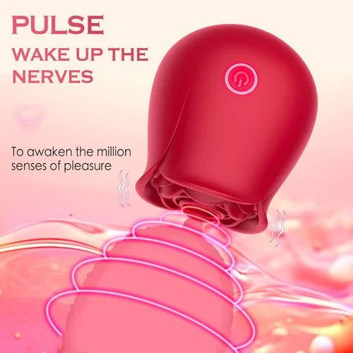 Vista 7 de Yume Rose Toy - Estimulador de clítoris para mujeres, 10 modos de succión y vibración, recargable, silicona suave, silencioso, discreto, juguete
