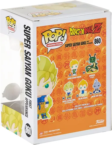 Vista 4 de Funko, Dragon Ball Z Glow-in-The-Dark Super Saiyan Goku Pop!