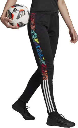 Vista 5 de adidas Tiro Flower Pantalón deportivo de fútbol para mujer, negromulticolor