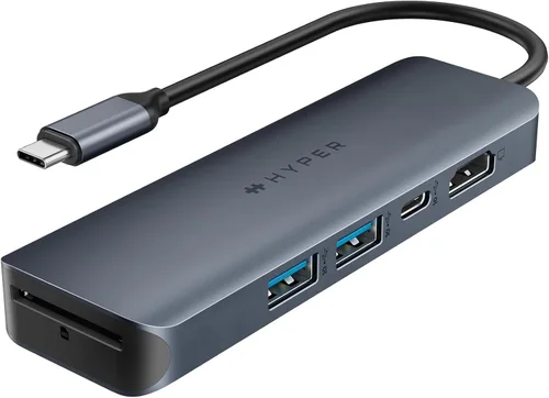 Vista 11 de HyperDrive Next Hub USB C de 4 Puertos para Mac, PC, Chromebook con HDMI 4K60Hz, 2 USB-A, Hub USB C 10Gbps, Puertos USB-C 10Gbps 100W de Entrega