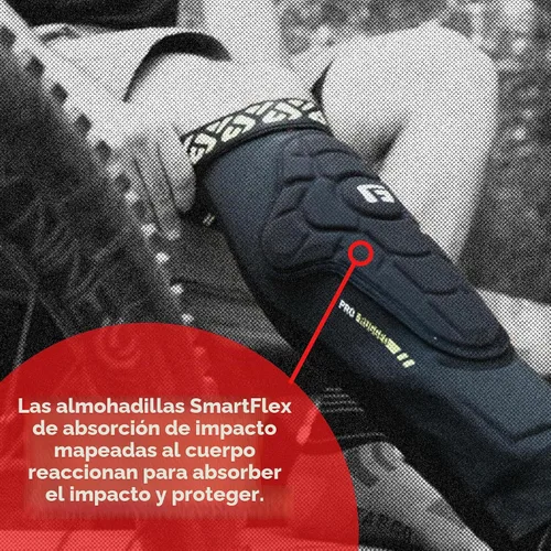 Vista 5 de G-Form Pro-Rugged 2 Rodilleras MTB – Rodilleras de compresión para protección, cómodas para hombres y mujeres, protectores transpirables y duraderos