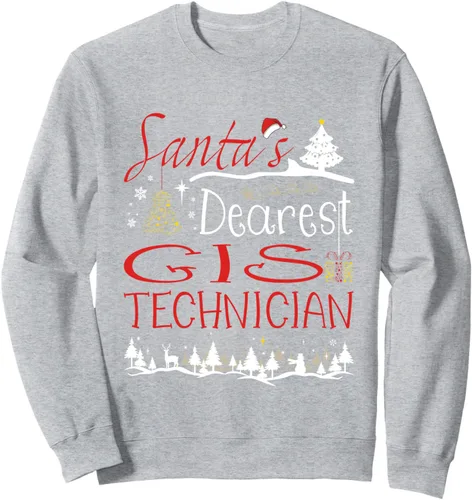 Vista 3 de GIS Technician Xmas Job Cute Christmas Sweatshirt