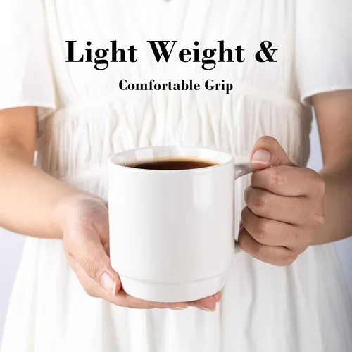 Vista 15 de GBhome Juego de 6 tazas de café de 12 onzas, tazas de café de cerámica con flores adhesivas para hombre, mujer, mamá, papá, juego de tazas de café