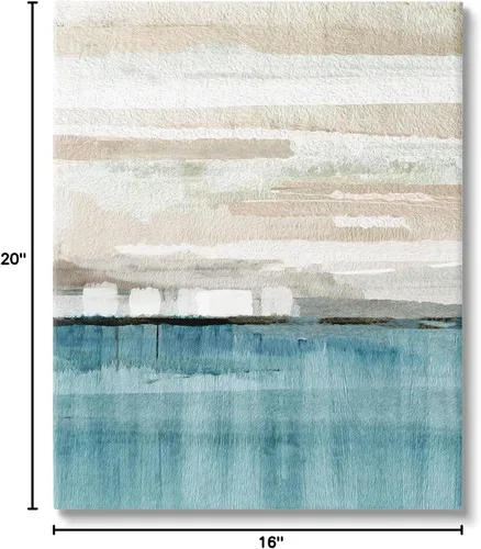 Vista 8 de Stupell Industries Lienzo decorativo moderno de paisaje marino de Flora Kouta