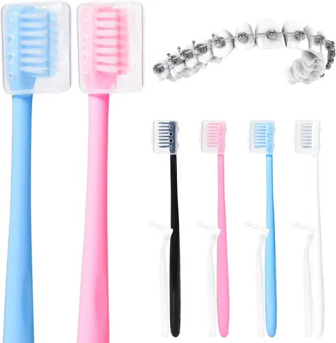 Vista 8 de Y-Kelin Cepillo de dientes de ortodoncia 2IN1 con cepillo interdental