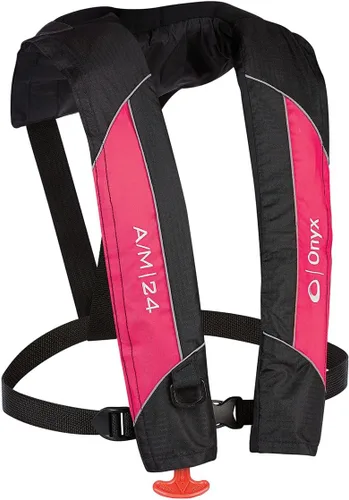 Vista 12 de Onyx A/M-24 Automatic/Manual Inflatable Life Jacket, U.S. Coast Guard Approved, Low Profile, Compact Design, Manual Convertible Inflation Option