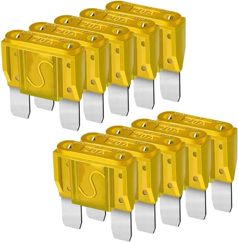 Vista 24 de Gebildet Fusibles de coche de hoja Micro2 5A 5A Fusibles automotrices para vehículos recreativos, motocicletas, camiones (paquete de 10 unidades)