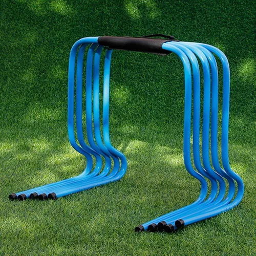 Vista 10 de YXXSDP Juego de 5 obstáculos para entrenamiento de velocidad de agilidad, salto de atletas y entrenamiento de velocidad, equipo de fitness