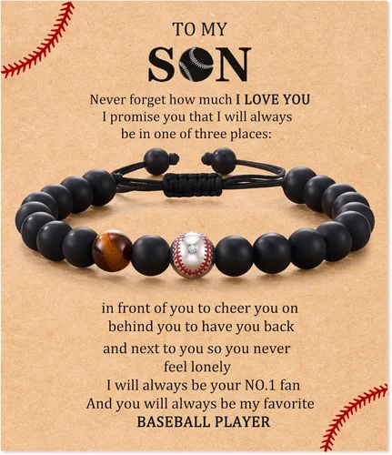 Vista 9 de Brazalete de béisbol/fútbol/baloncesto/hockey/golf/fútbol americano para regalos para niños y hombres