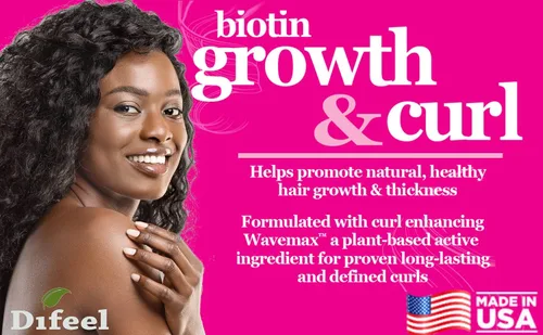 Vista 6 de Difeel Aceite para el cabello Biotin Growth & Curl Premium, 2.5 oz.