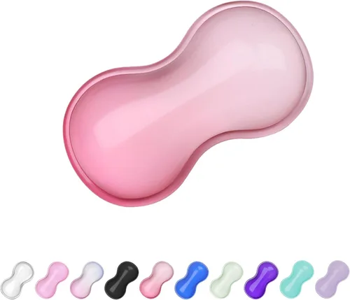 Vista 11 de Reposamuñecas de Gel para Teclado y Ratón, Reposamuñecas para Teclado, Soporte de Muñeca para Ratón, Alivio del Dolor, Toque Fresco, Antideslizante