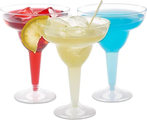 Vista 7 de Prestee 48 vasos de plástico desechables multicolor – Copas de cóctel duras de 12 onzas para fiestas del Cinco de Mayo, fiestas de tacos