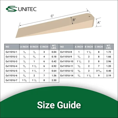 Vista 7 de CS Unitec Cuña de brida de bronce de aluminio sin chispas con orificio para cordón Herramienta de soldadura de tuberías de metal 1 pulgada x