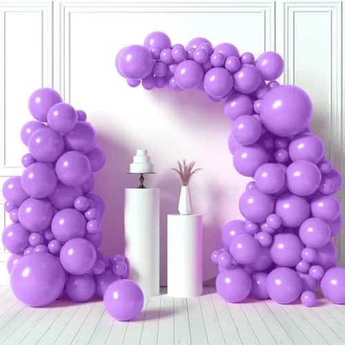 Vista 17 de HOUSE OF PARTY Globos azules metálicos: guirnalda de globos azules, globos metálicos azules de 5/12/18 pulgadas para decoraciones de graduación